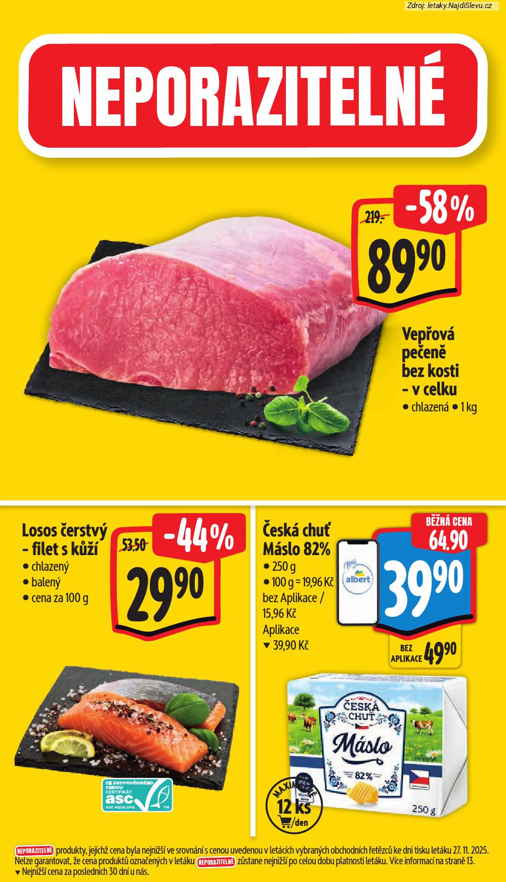 Let�k Albert supermarket (3. 12. - 9. 12. 2025) - strana 3 z 45