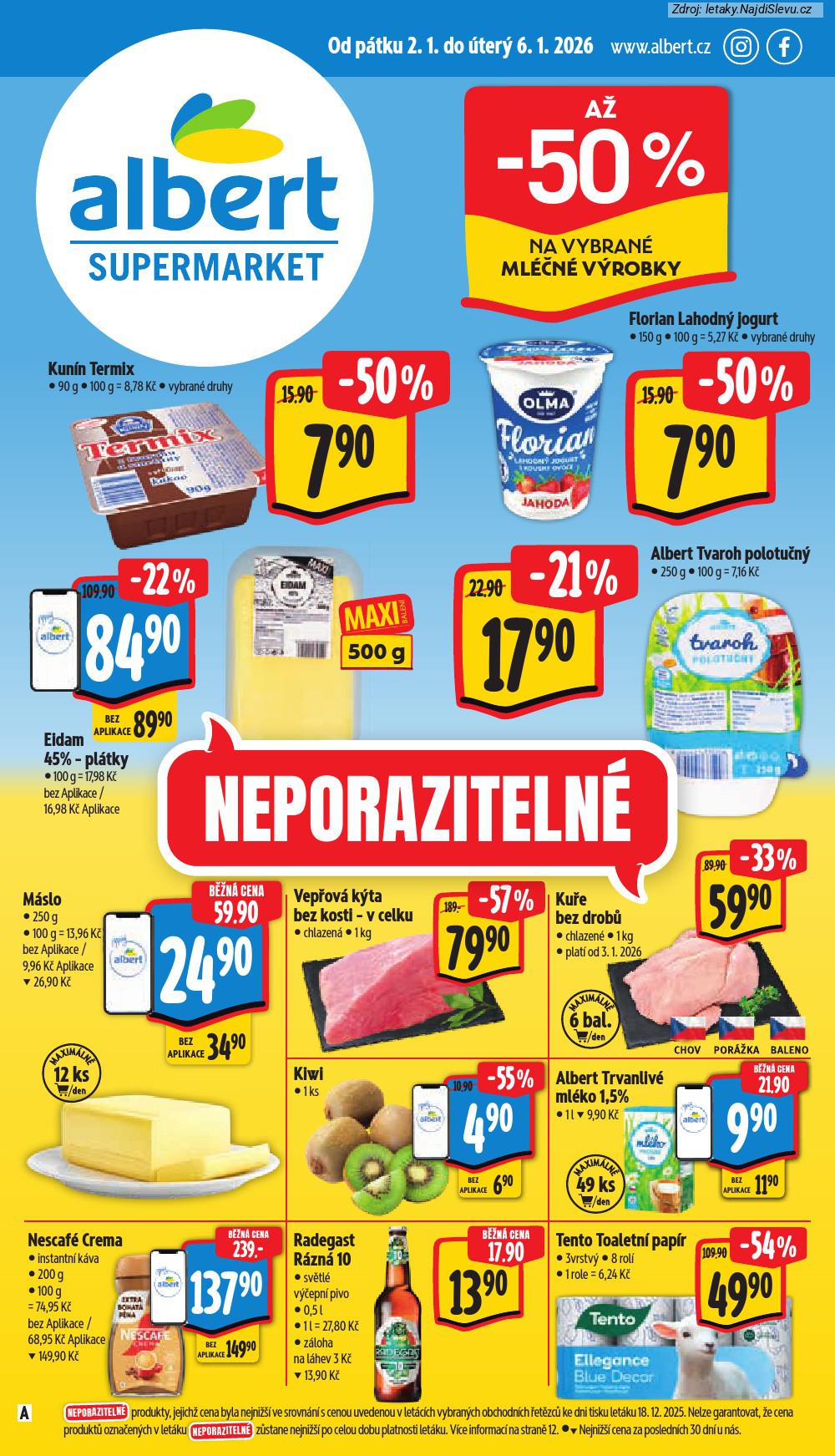 Let�k Albert supermarket  (2. 1. - 6. 1. 2026) - str. 1