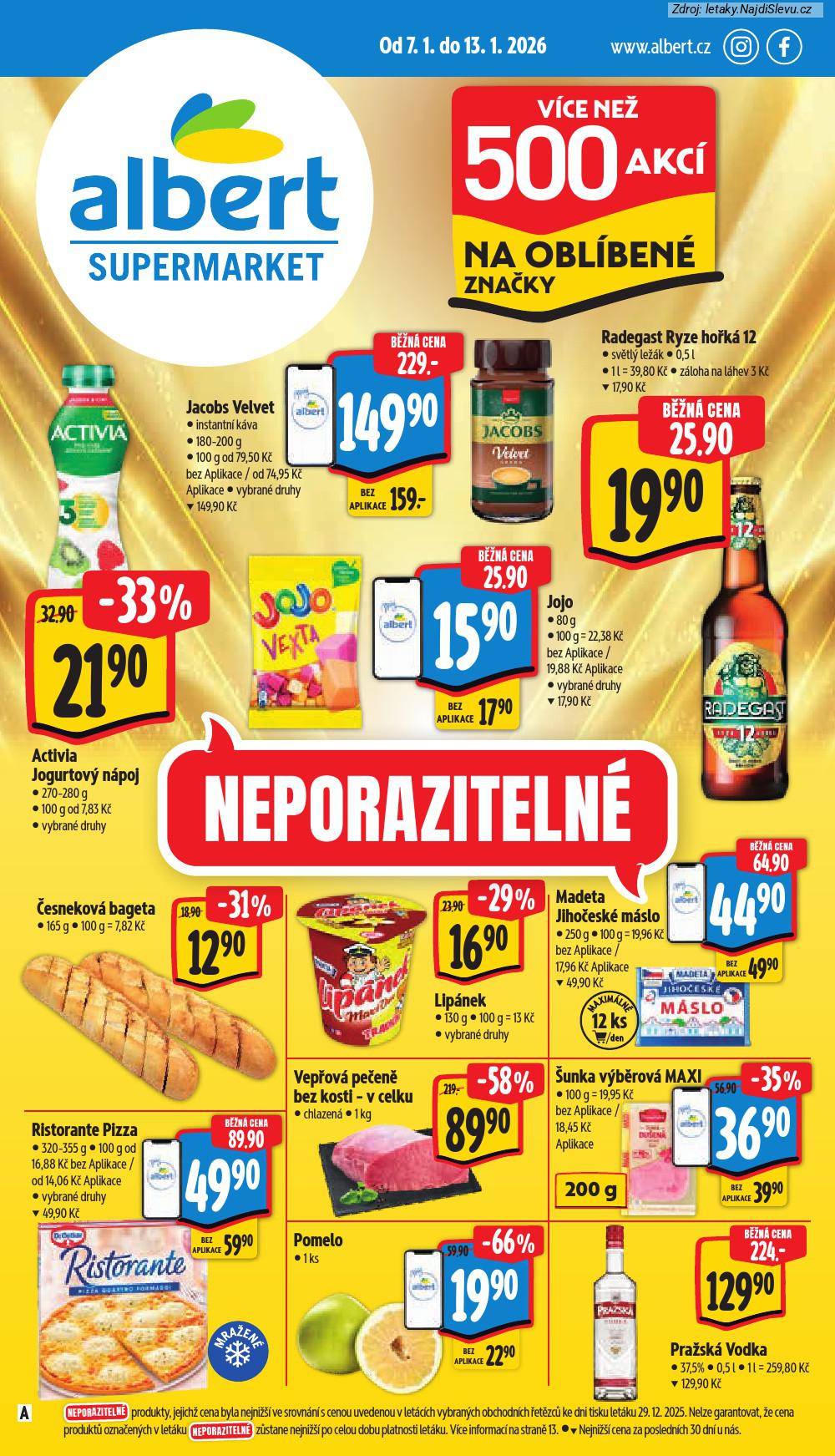 Strana 1 - let�k Albert supermarket (7. 1. - 13. 1. 2026)