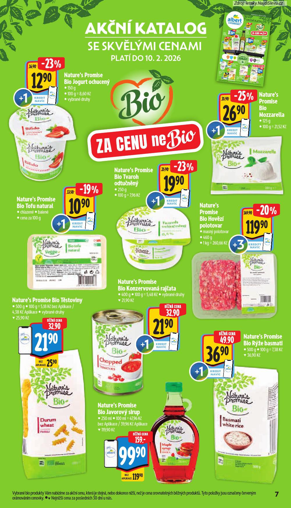 Let�k Albert supermarket  (4. 2. - 10. 2. 2026) - str. 15: BIO JOGURT, BIO TVAROH, BIO MOZZARELLA, BIO TOFU