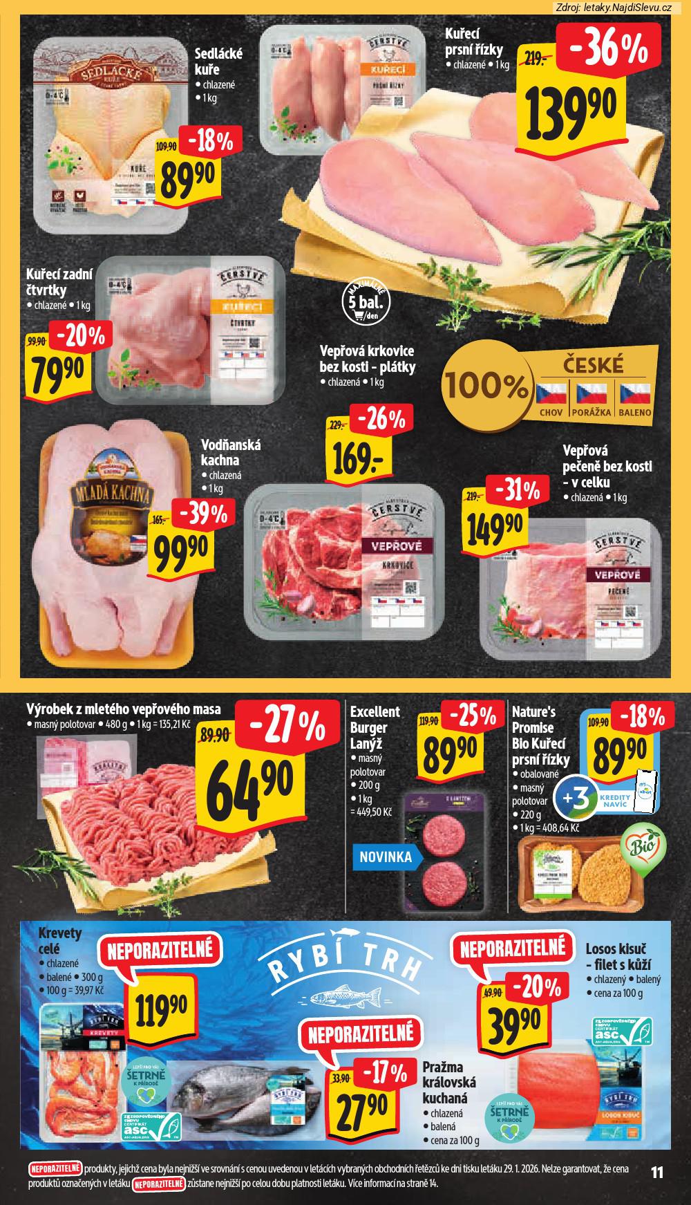 Let�k Albert supermarket  (4. 2. - 10. 2. 2026) - str. 19: SEDL�CK� KU�E, KU�EC� PRSN�, KU�EC� ZADN�, VOD�ANSK� KACHNA