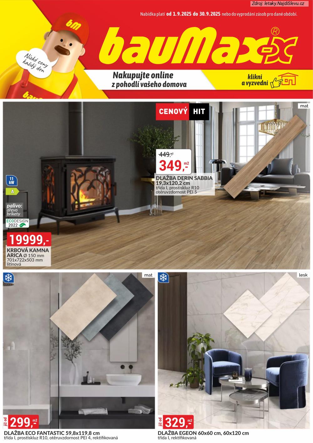 Strana 1 - leták bauMax (1. 9. - 30. 9. 2025)