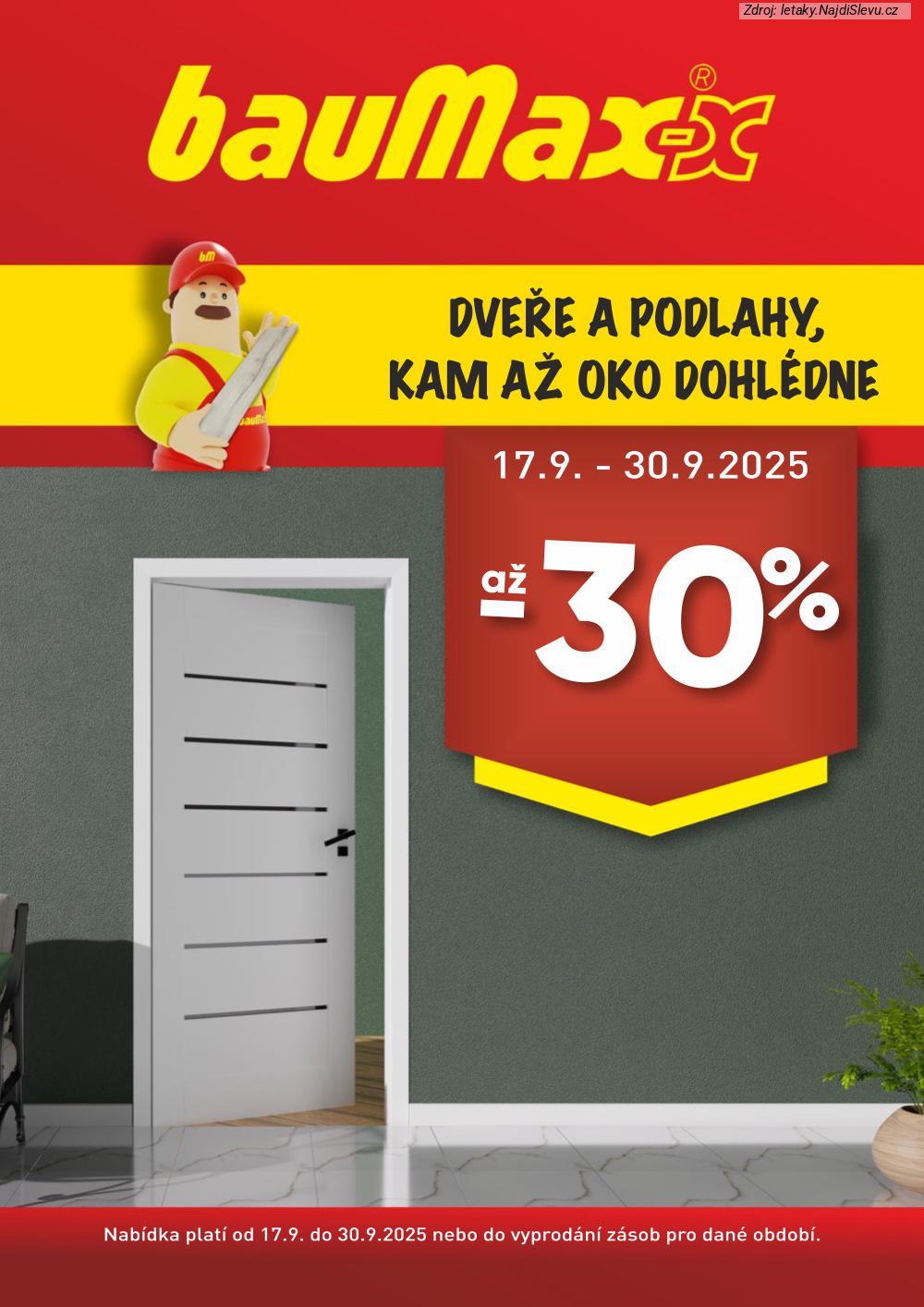 Let�k bauMax  Dve�e a podlahy (17. 9. - 30. 9. 2025) - str. 1