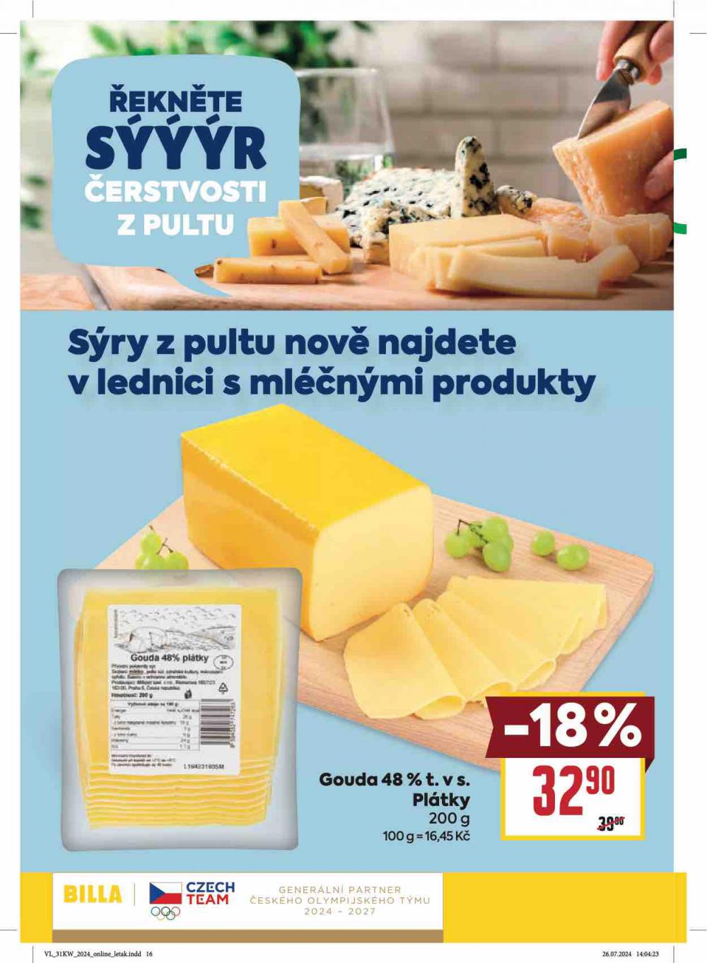 Strana 16 - leták BILLA (31. 7. - 6. 8. 2024)