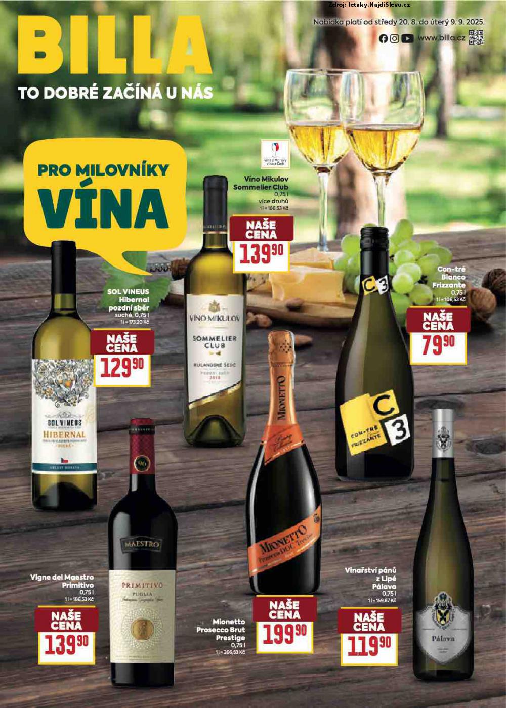 Let�k BILLA (20. 8. - 9. 9. 2025) - strana 1 z 12