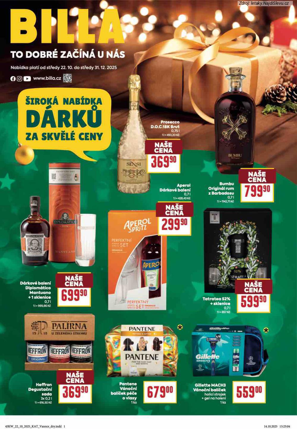 Letk BILLA (22. 10. - 31. 12. 2025) - strana 1 z 8