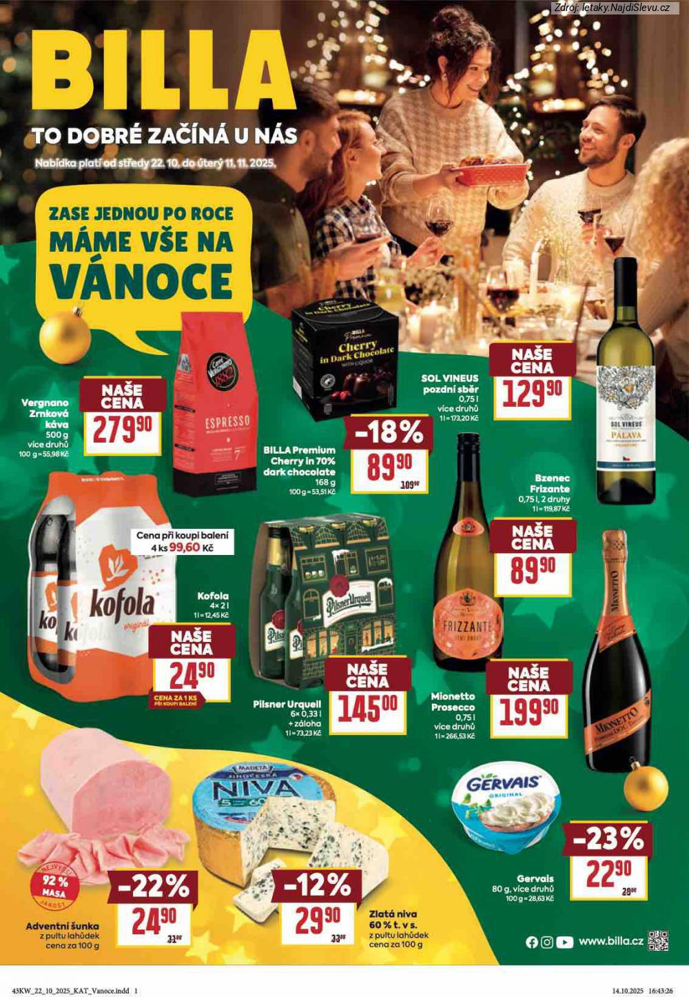 Letk BILLA (22. 10. - 11. 11. 2025) - strana 1 z 30