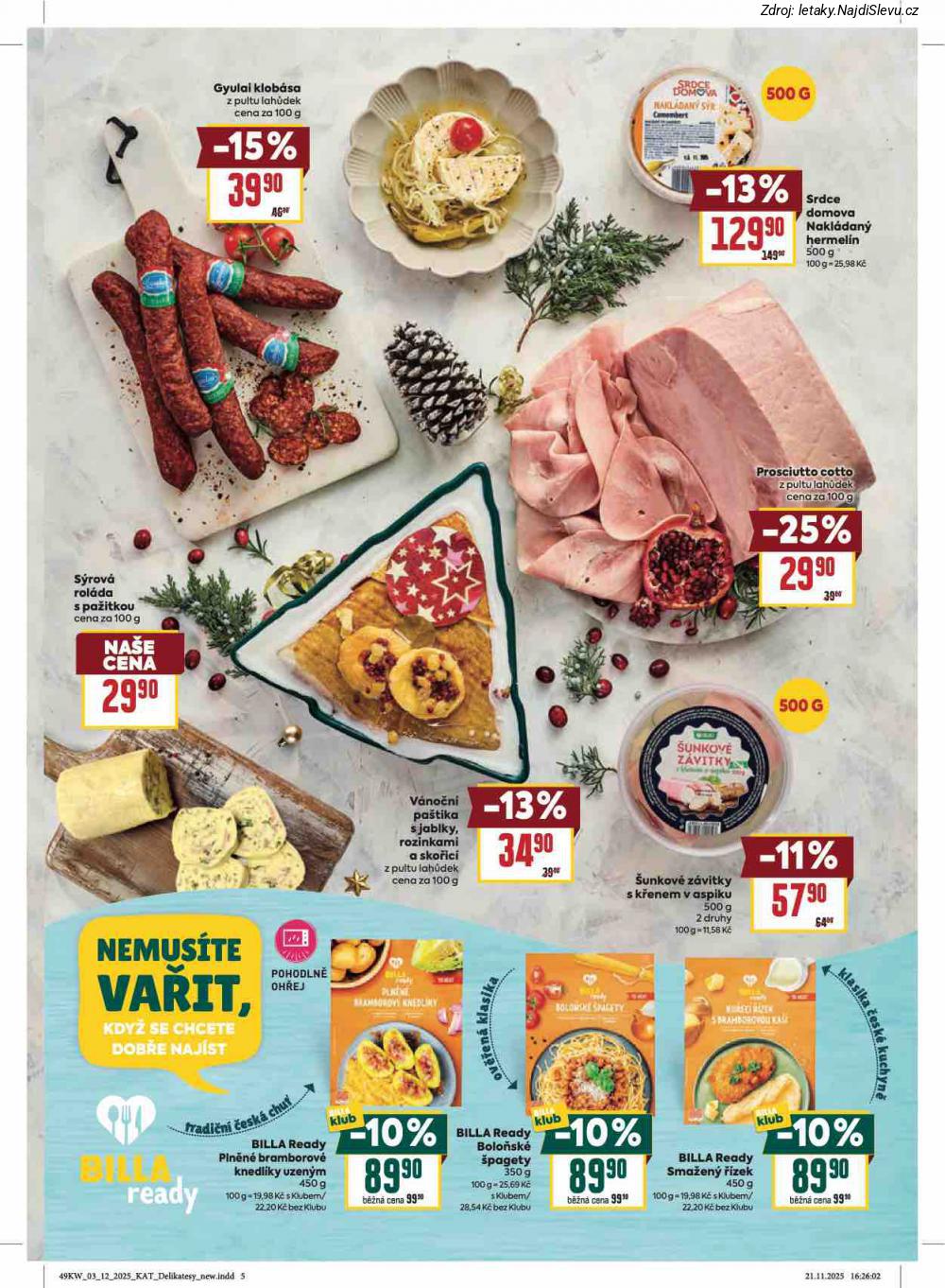 Let�k BILLA (3. 12. - 31. 12. 2025) - strana 5 z 32