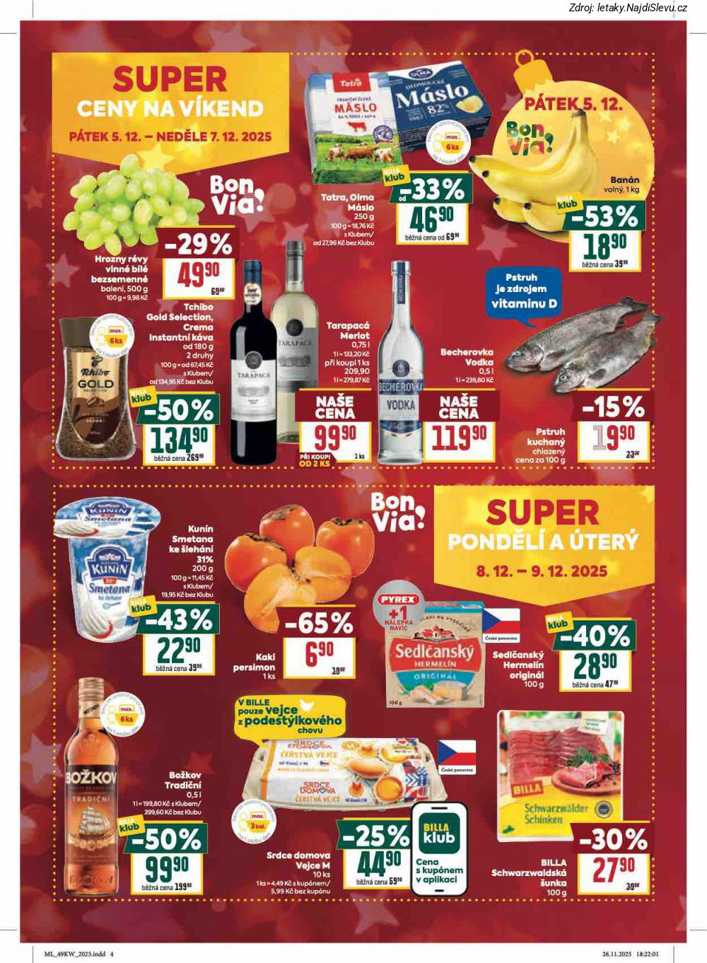 Let�k BILLA (3. 12. - 9. 12. 2025) - strana 4 z 4