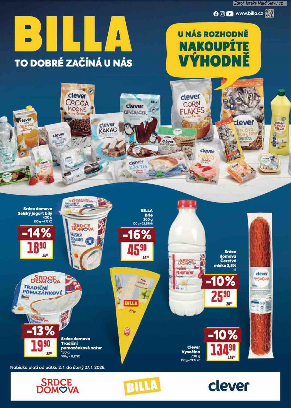 Let�k BILLA (2. 1. - 27. 1. 2026) - strana 1 z 8