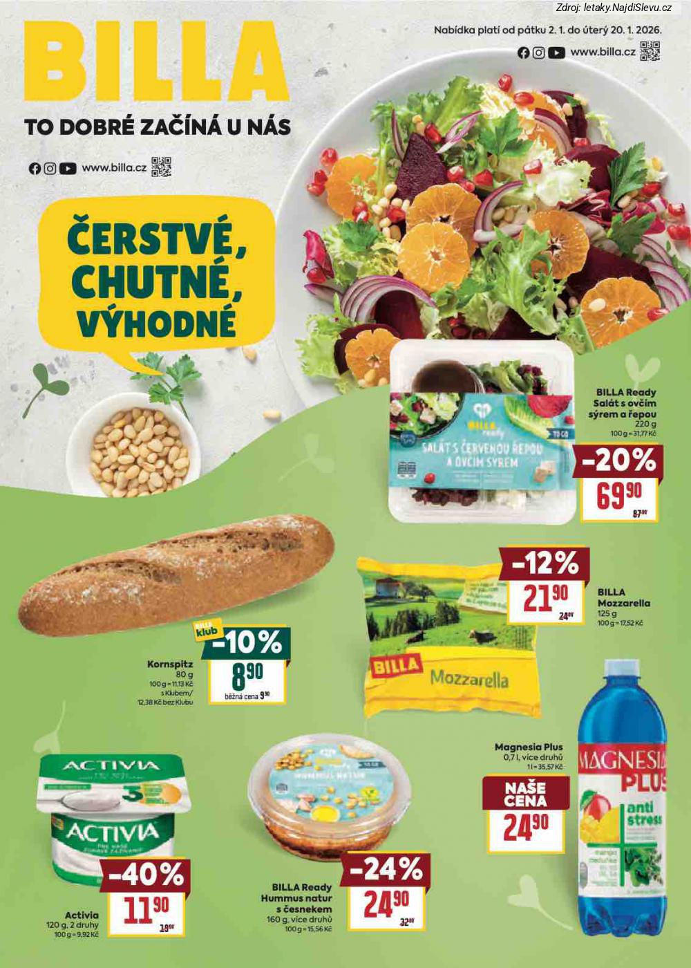 Let�k BILLA (2. 1. - 20. 1. 2026) - strana 1 z 20