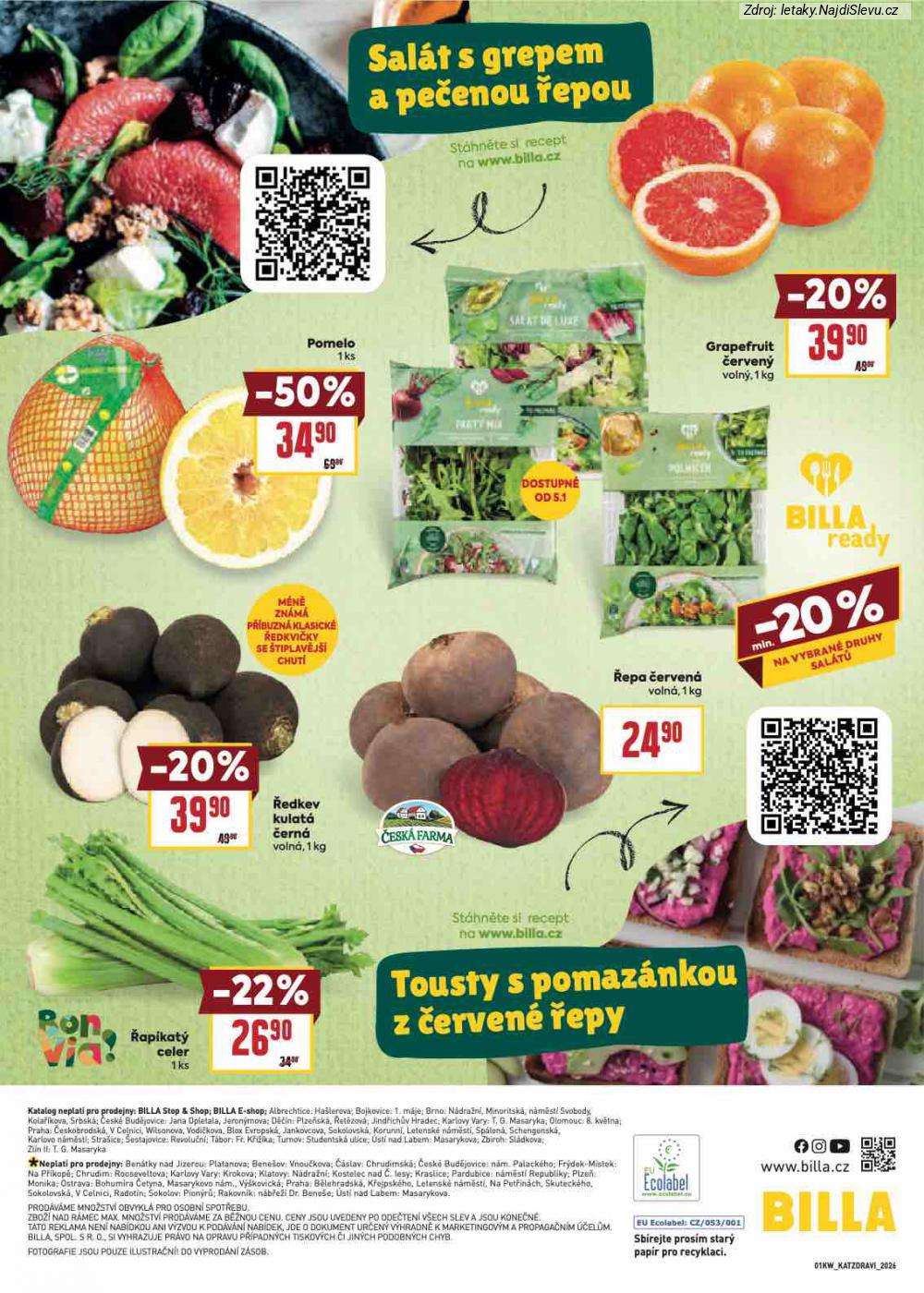 Let�k BILLA (2. 1. - 20. 1. 2026) - strana 20 z 20