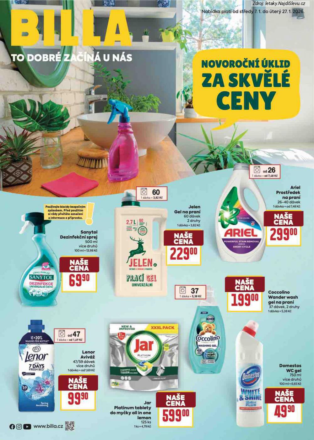 Let�k BILLA (7. 1. - 27. 1. 2026) - strana 1 z 8