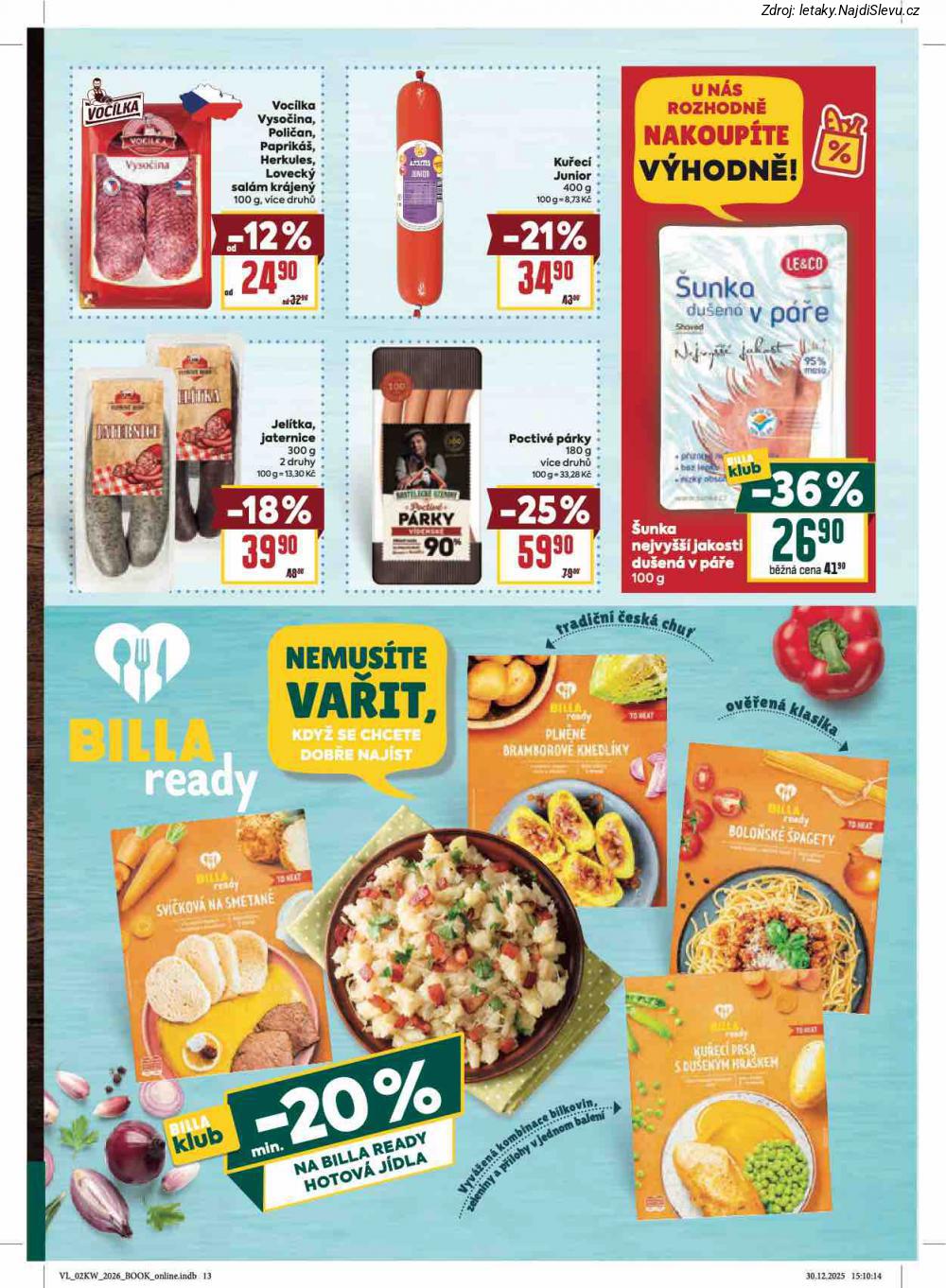 Let�k BILLA (7. 1. - 13. 1. 2026) - strana 17 z 36