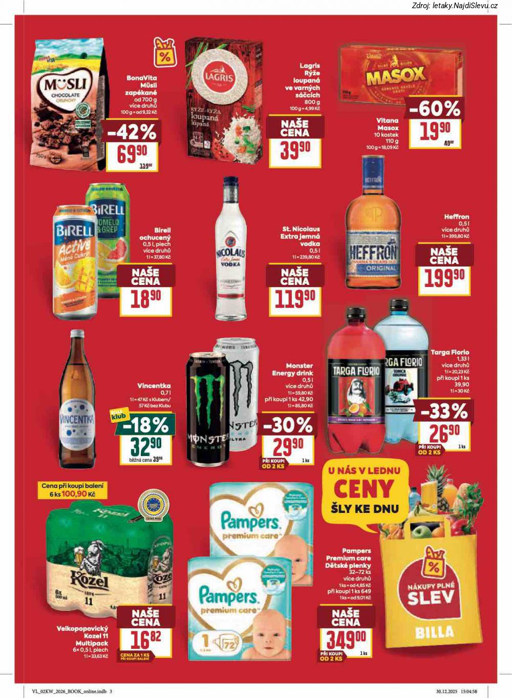 Let�k BILLA (7. 1. - 13. 1. 2026) - strana 3 z 36