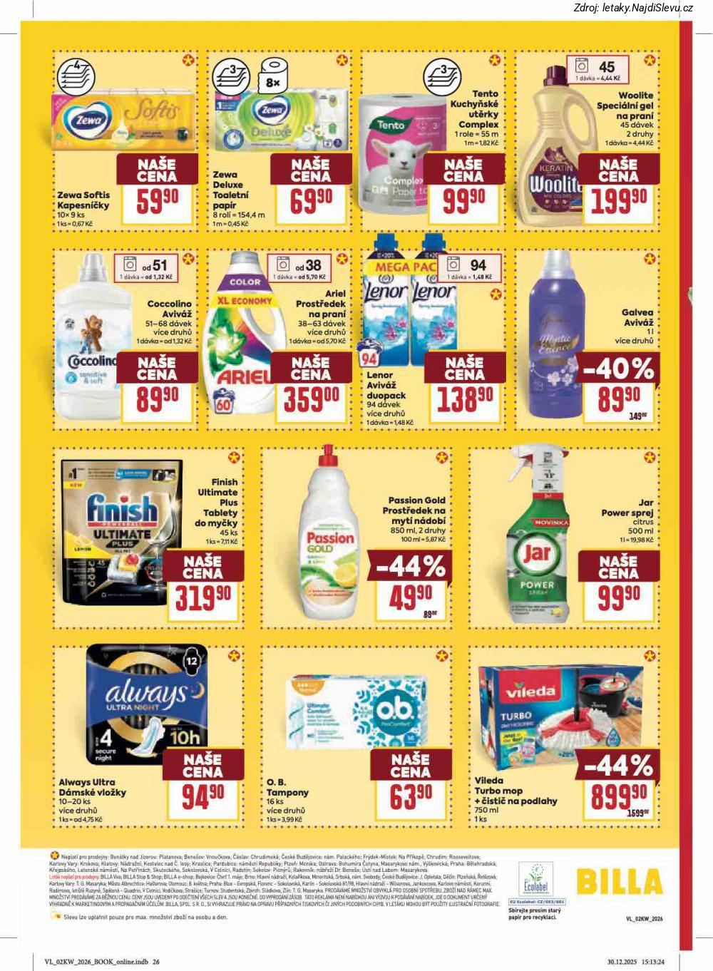 Strana 32 - let�k BILLA (7. 1. - 13. 1. 2026)