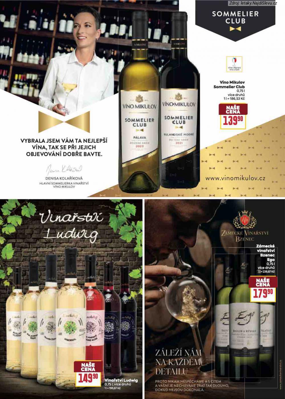 Let�k BILLA  Katalog: Va�e obl�ben� zna�ky (4. 2. - 24. 2. 2026) - str. 15: Z�meck� vina�stv�, Vina�stv� Ludwig, V�no Mikulov