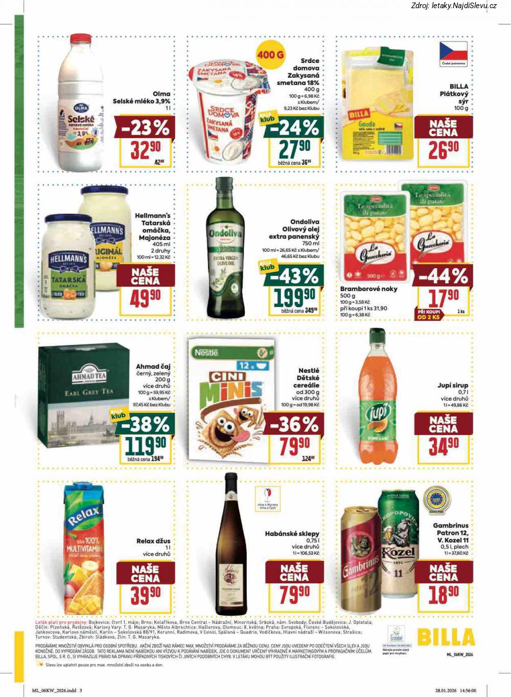 Let�k BILLA  Mal� let�k (4. 2. - 10. 2. 2026) - str. 3
