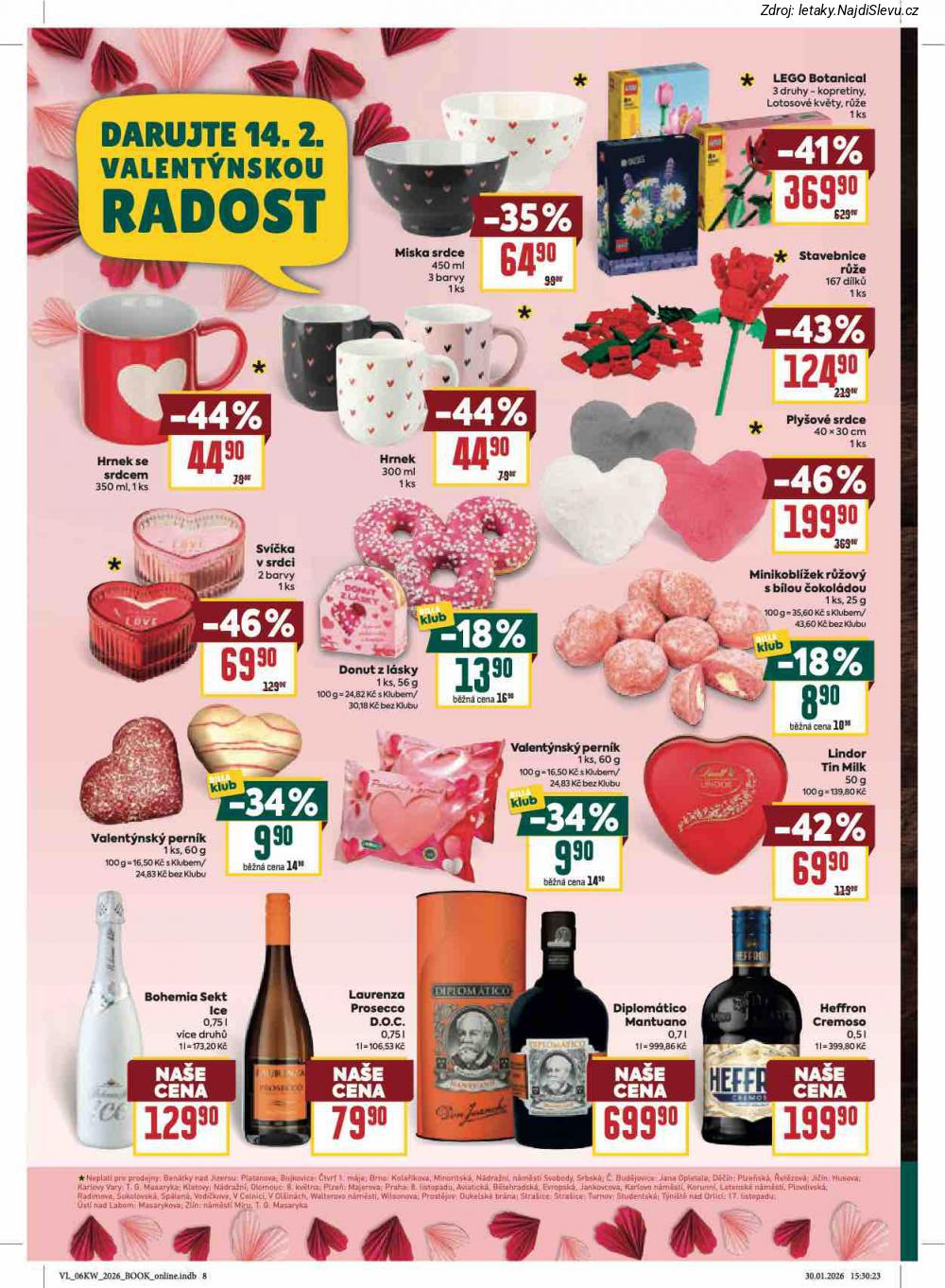Let�k BILLA  Velk� let�k (4. 2. - 10. 2. 2026) - str. 14: MISKA SRDCE, HRNEK, HRNEK SE, PLY�OV� SRDCE