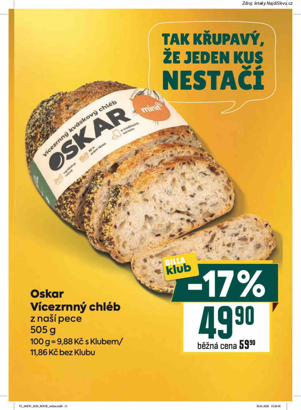 Let�k BILLA  Velk� let�k (4. 2. - 10. 2. 2026) - str. 5: OSKAR V�CEZRNN�