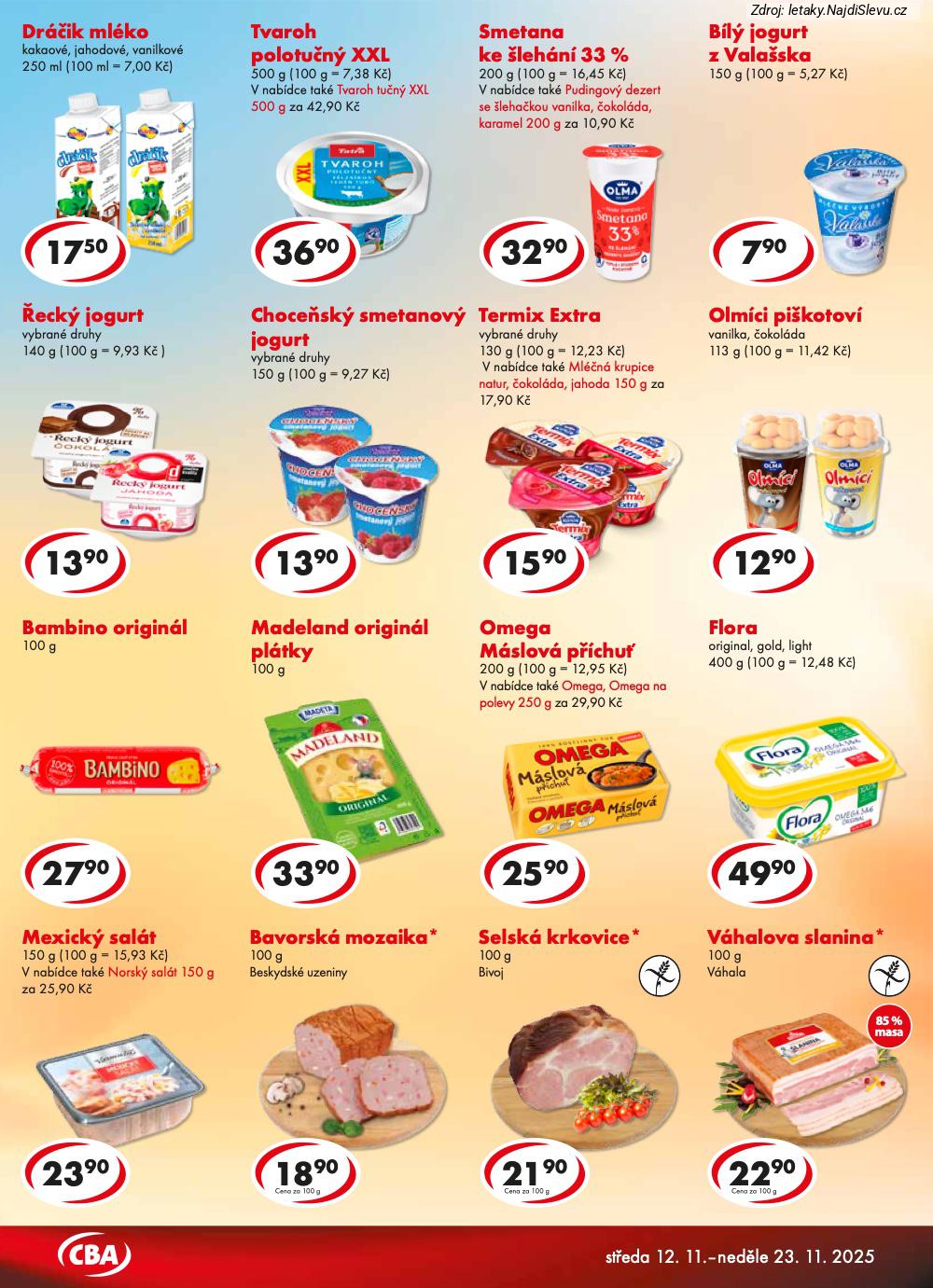 Let�k CBA  CBA POTRAVINY (12. 11. - 23. 11. 2025) - str. 2