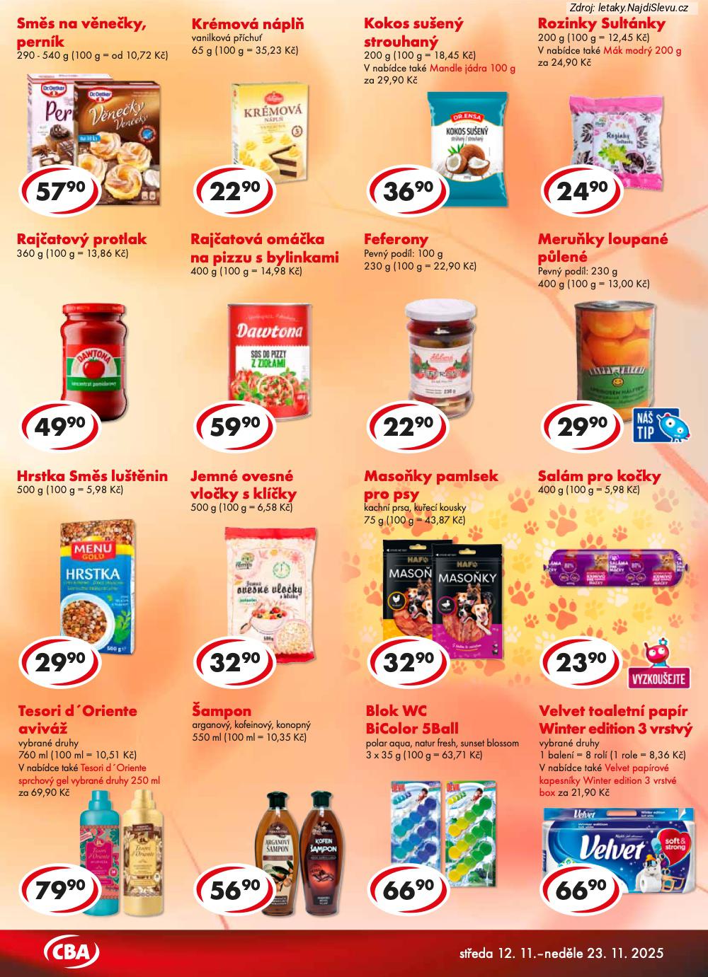 Let�k CBA  CBA POTRAVINY (12. 11. - 23. 11. 2025) - str. 5