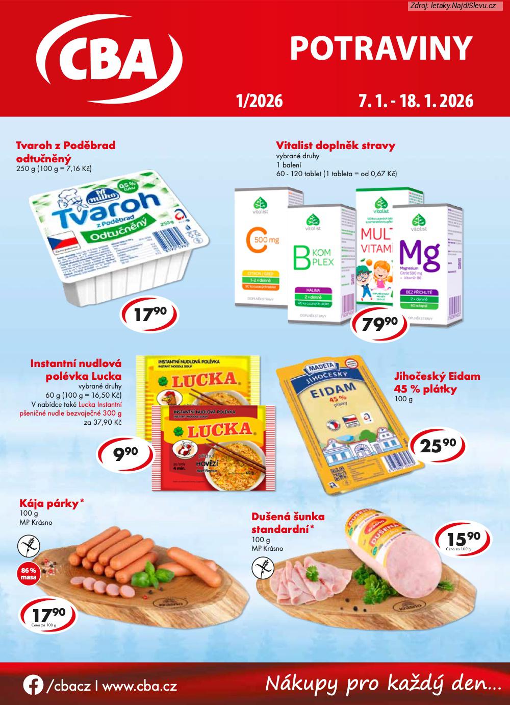 Let�k CBA (7. 1. - 18. 1. 2026) - strana 1 z 4