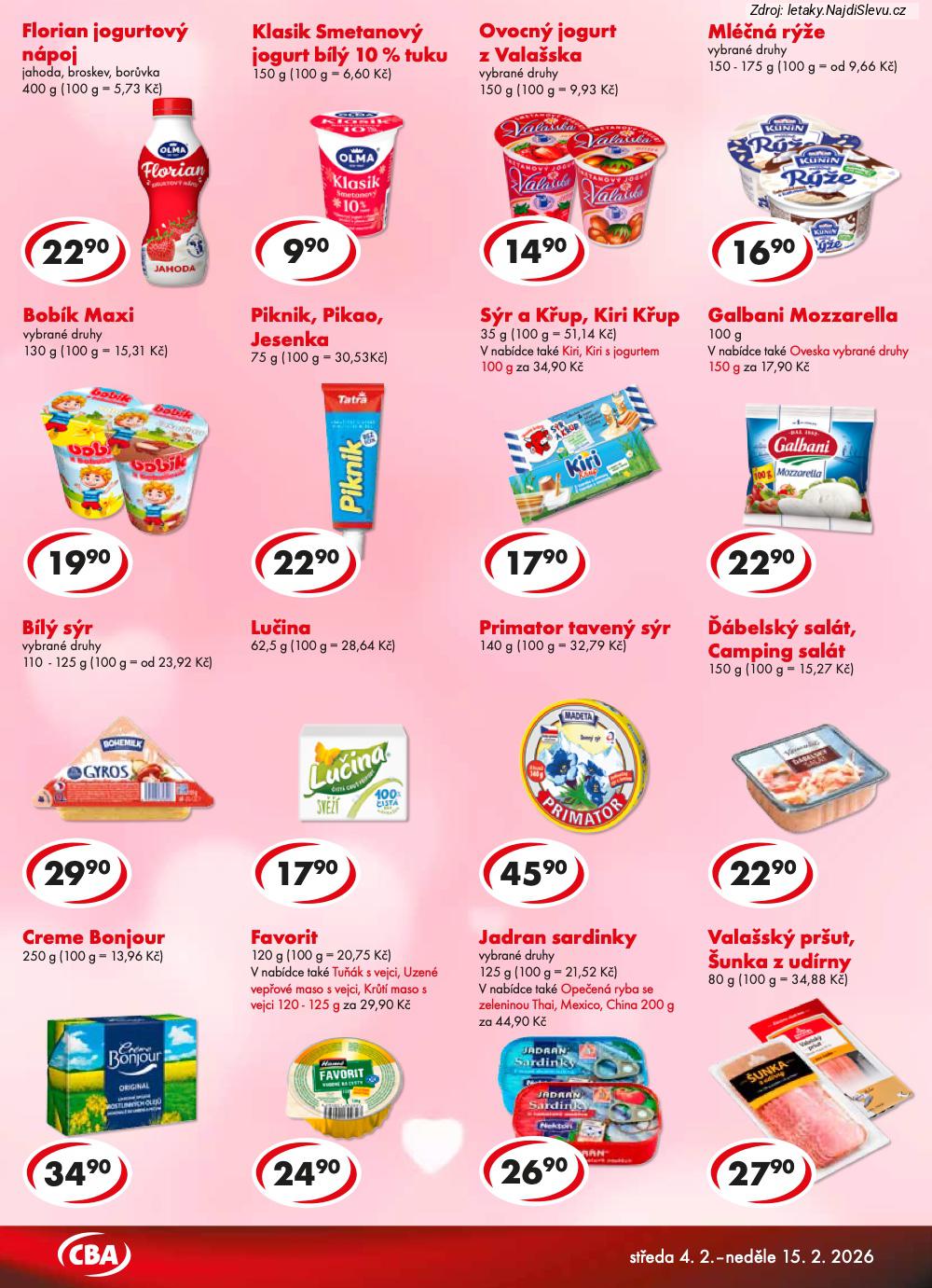 Let�k CBA  CBA POTRAVINY (4. 2. - 15. 2. 2026) - str. 2
