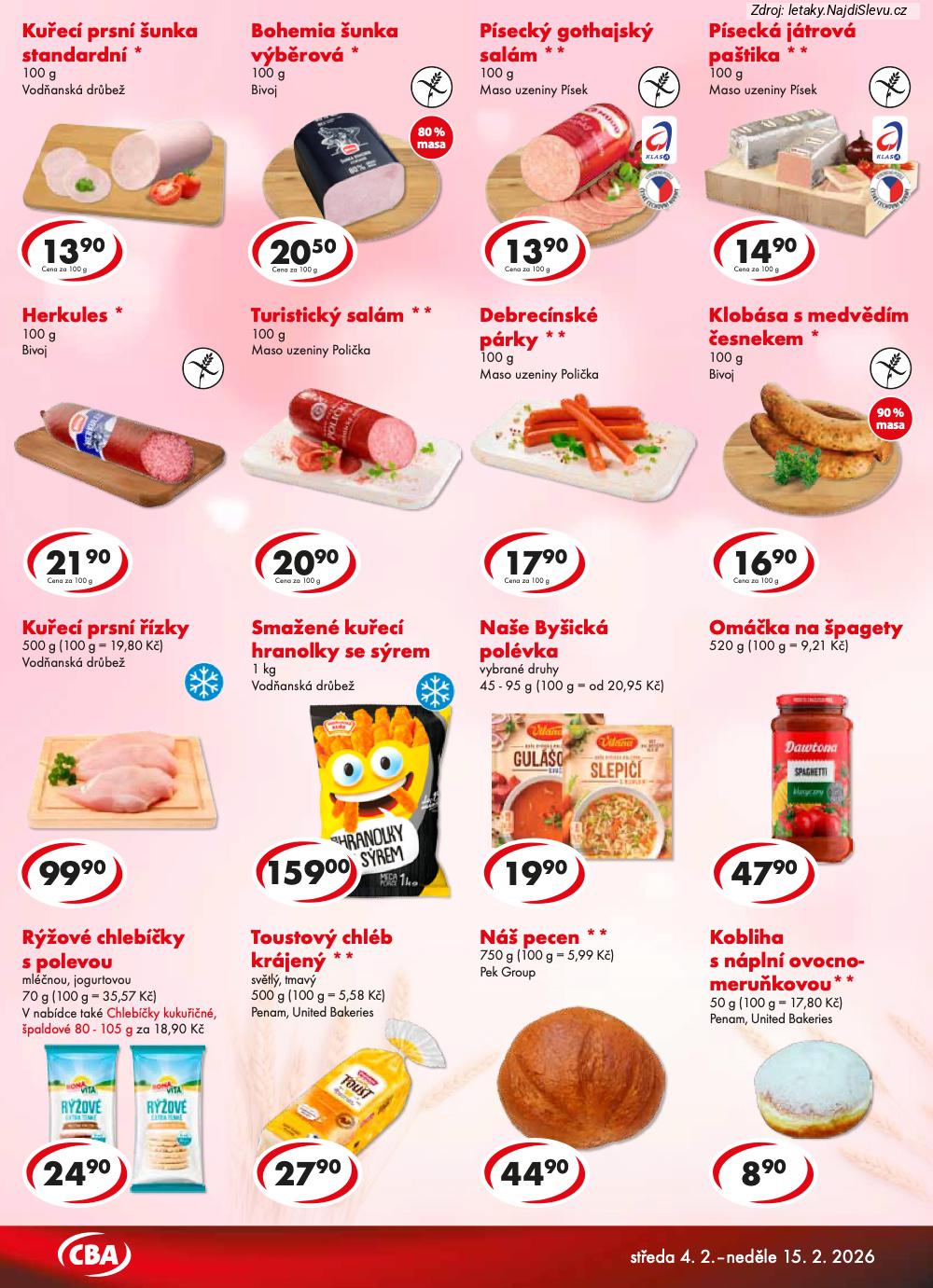 Let�k CBA  CBA POTRAVINY (4. 2. - 15. 2. 2026) - str. 3