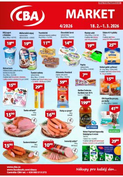 Archivní leták CBA - 18. 2. - 1. 3. 2026