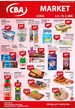 CBA let�k 4. 3. - 15. 3. 2026 CBA MARKET