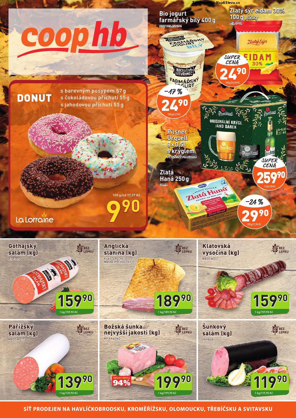 Strana 1 - leták COOP (9. 11. - 6. 12. 2022)