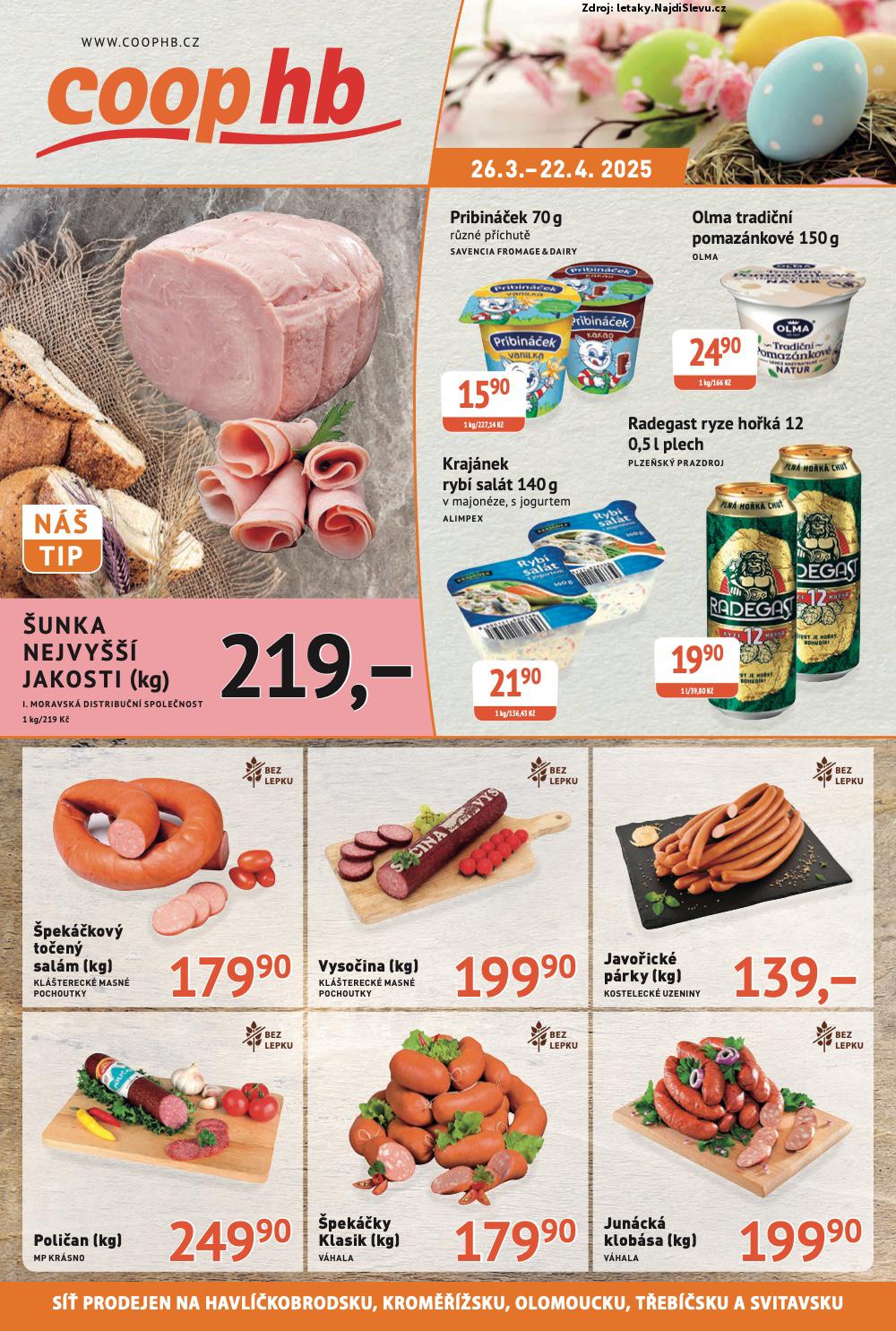 Strana 1 - leták COOP (26. 3. - 22. 4. 2025)