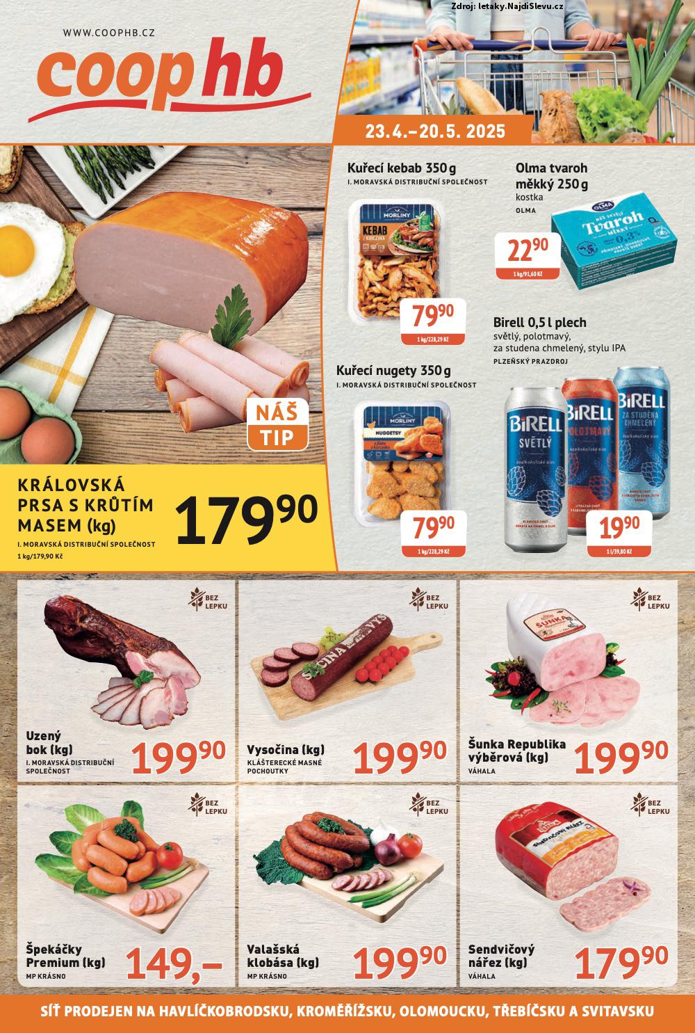 Strana 1 - letk COOP (23. 4. - 20. 5. 2025)