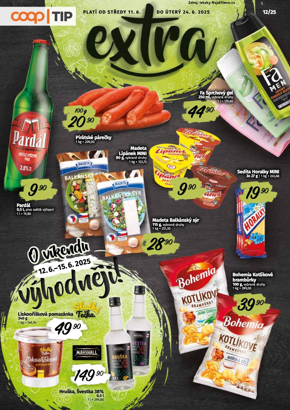 Strana 1 - leták COOP (11. 6. - 24. 6. 2025)