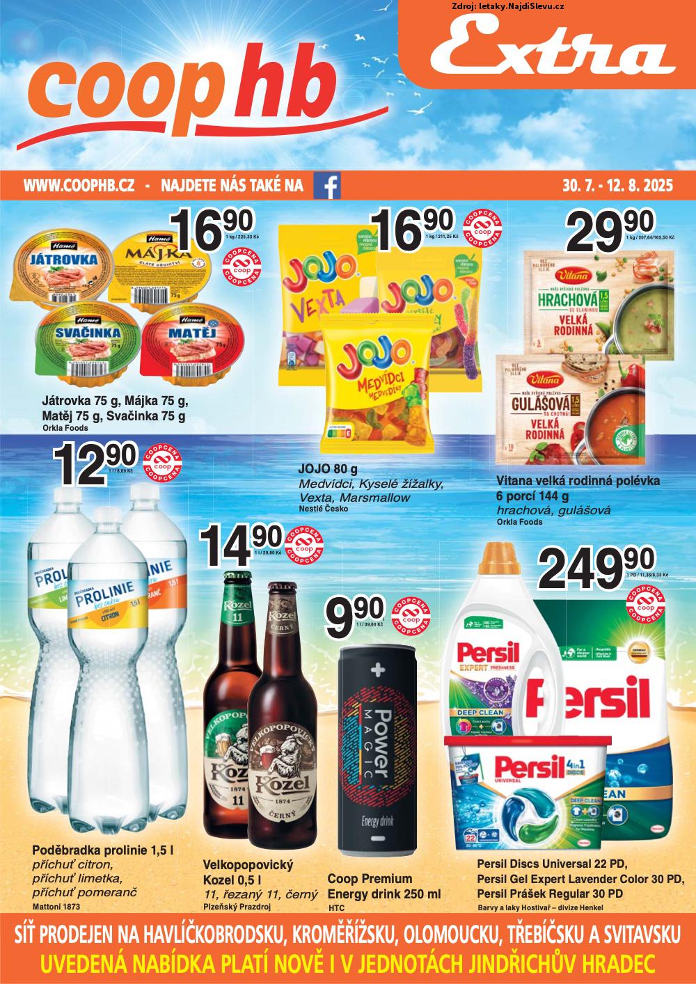Strana 1 - letk COOP (30. 7. - 12. 8. 2025)