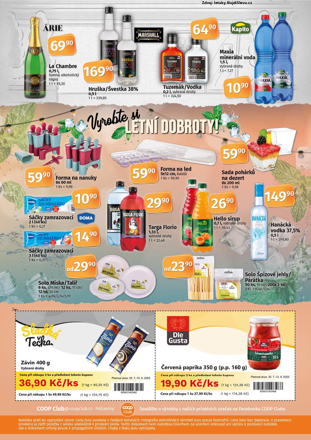 Strana 10 - leták COOP (30. 7. - 12. 8. 2025)