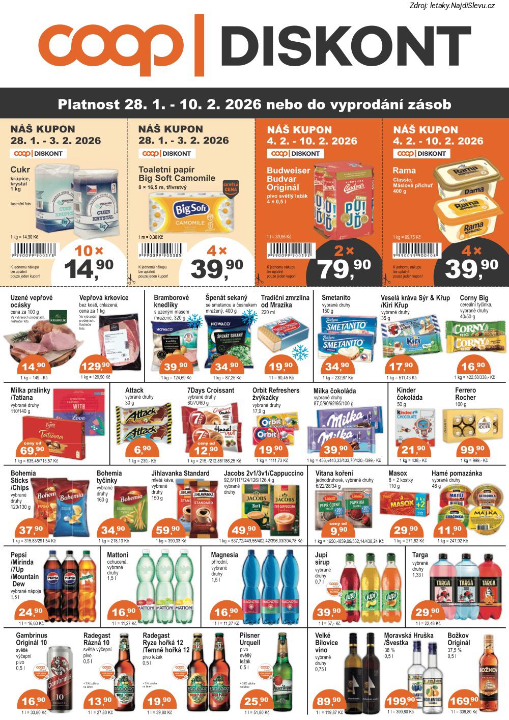 Let�k COOP  COOP DISKONT (28. 1. - 10. 2. 2026) - str. 1