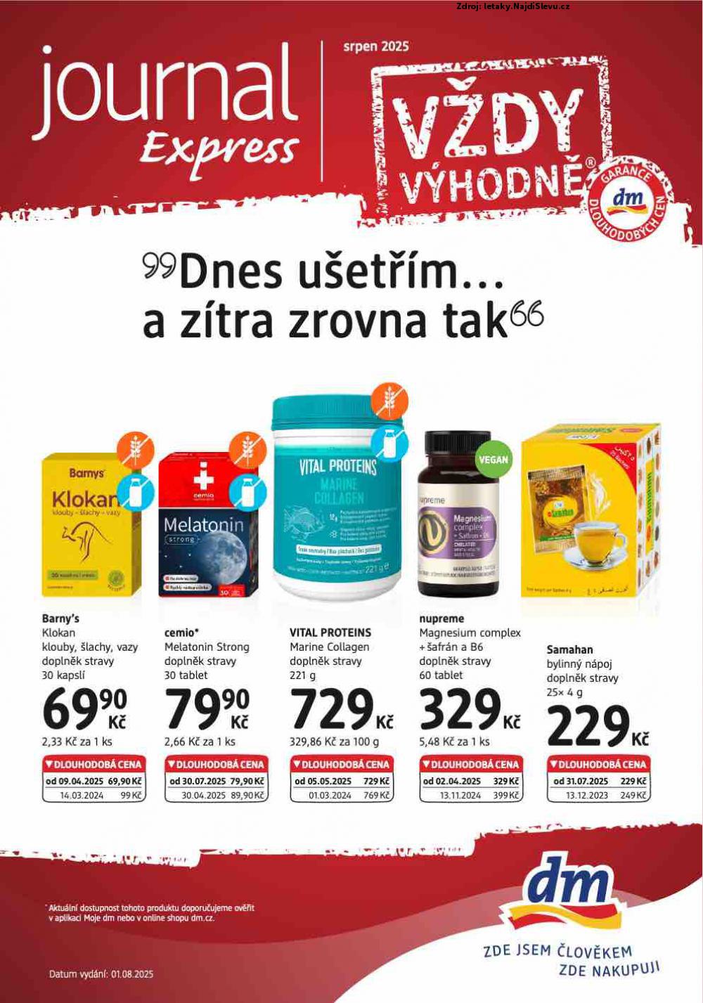 Strana 1 - let�k dm drogerie (1. 8. - 31. 8. 2025)
