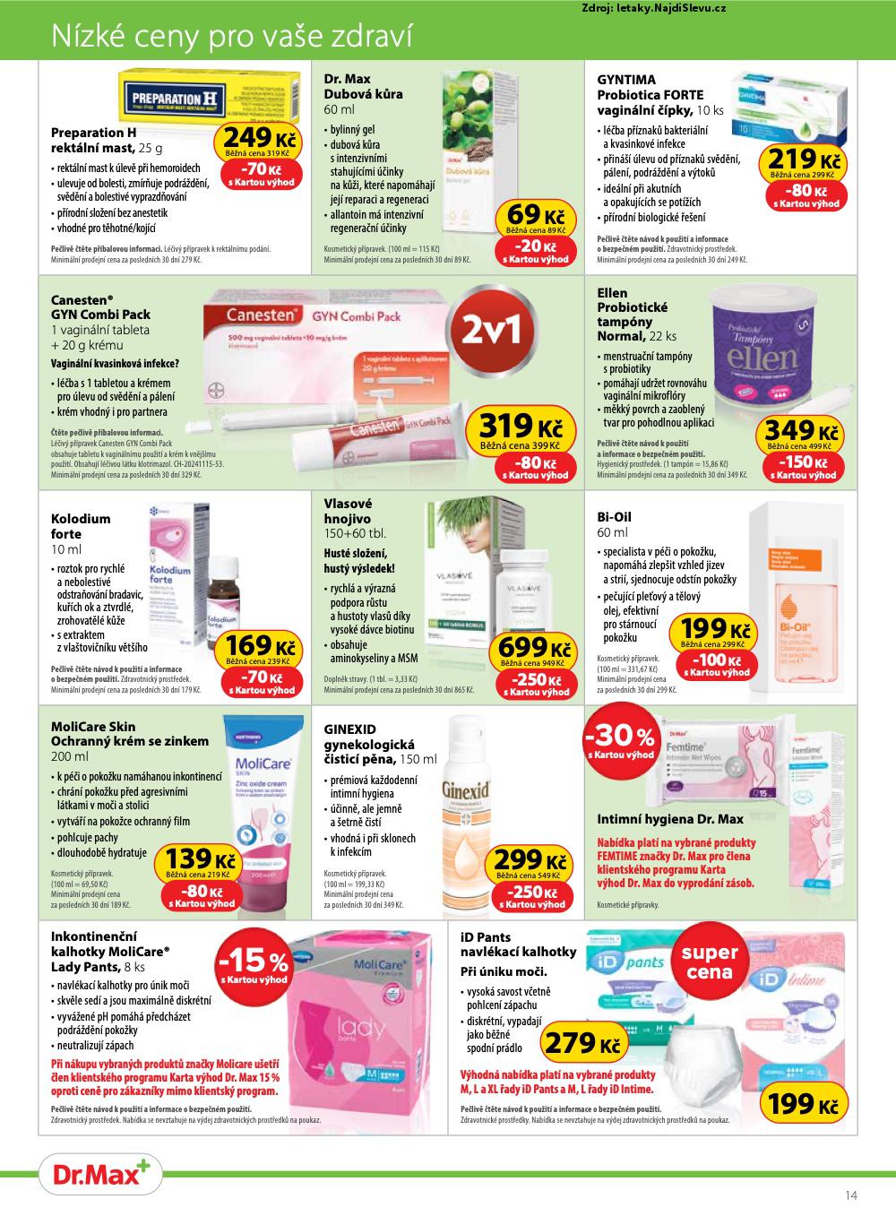 Strana 14 - let�k Dr. Max (1. 7. - 31. 8. 2025)