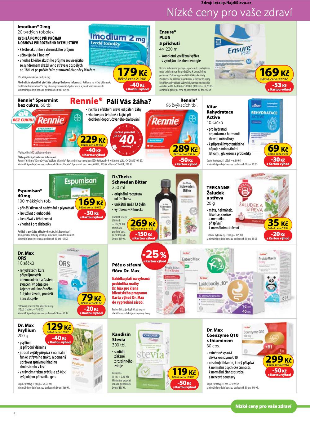 Strana 5 - let�k Dr. Max (1. 7. - 31. 8. 2025)