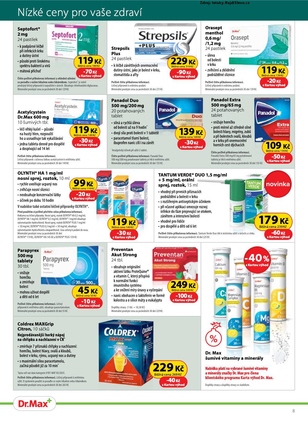 Strana 8 - let�k Dr. Max (1. 7. - 31. 8. 2025)