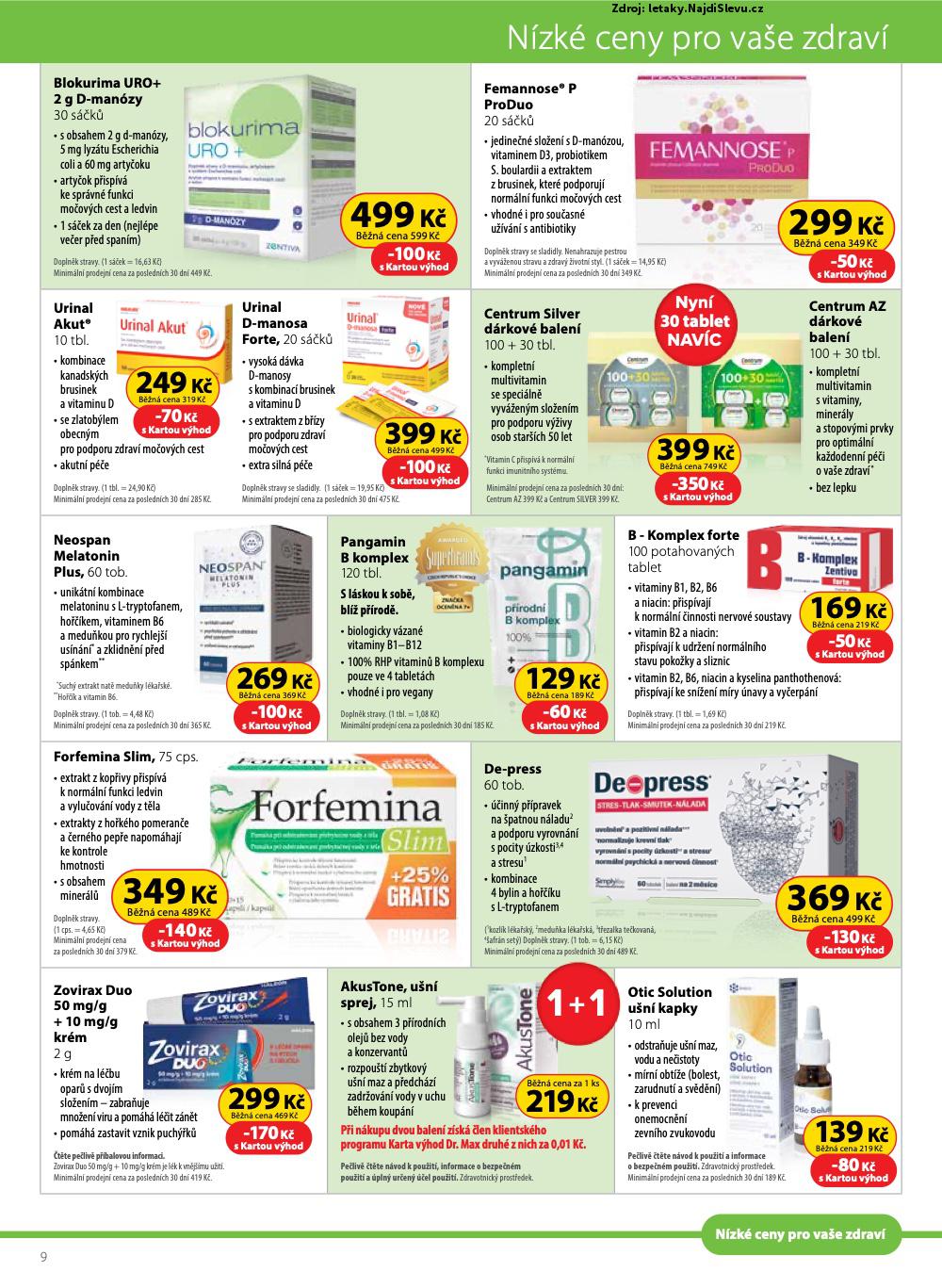 Strana 9 - let�k Dr. Max (1. 7. - 31. 8. 2025)