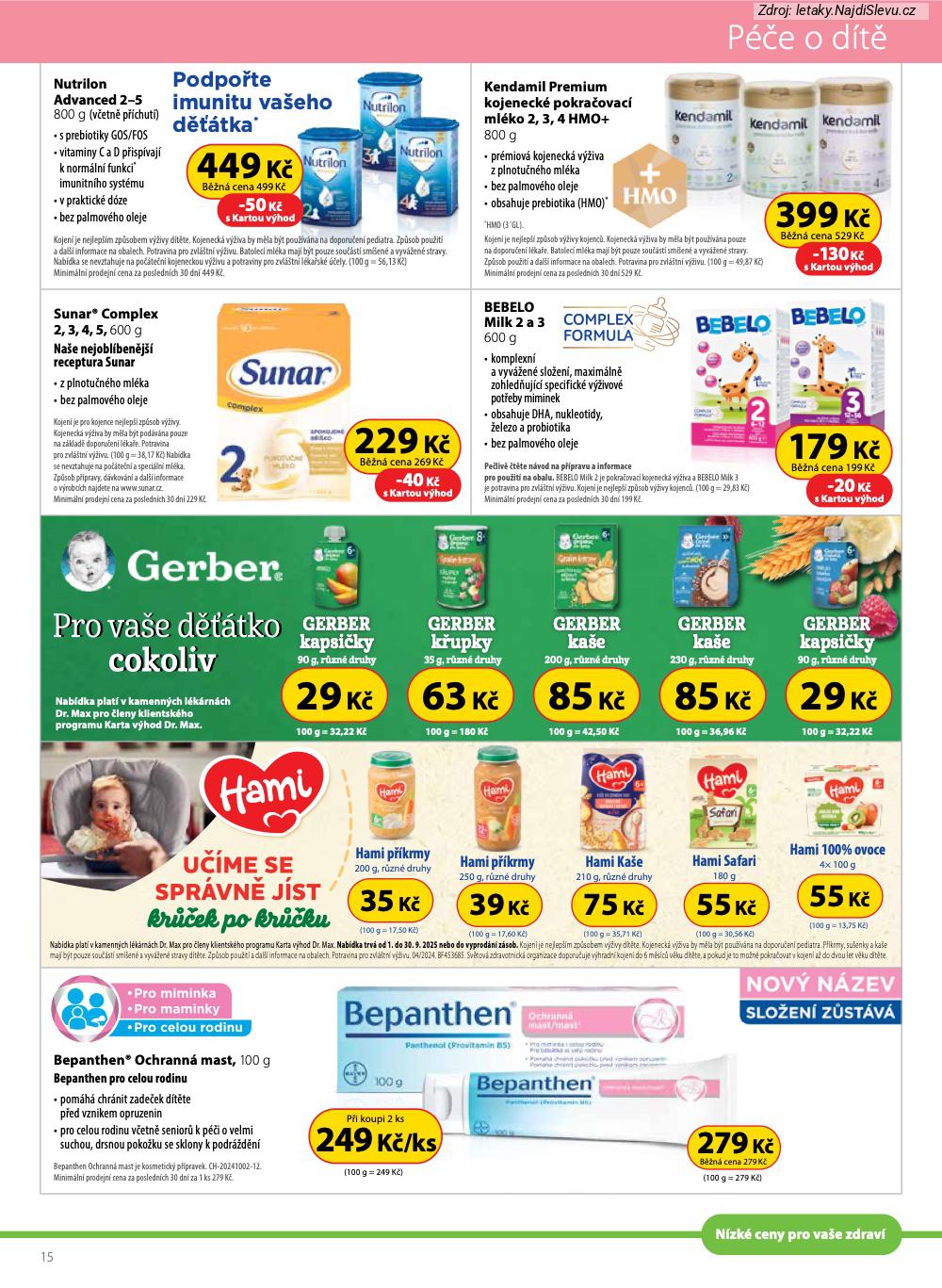 Strana 15 - letk Dr. Max (1. 9. - 30. 9. 2025)