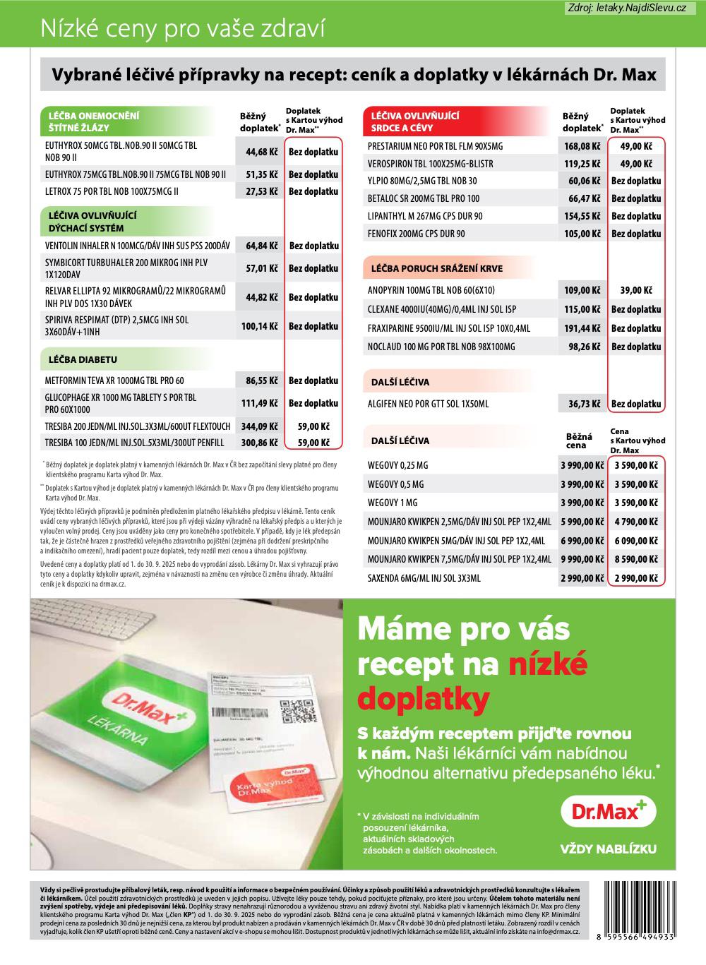 Strana 16 - leták Dr. Max (1. 9. - 30. 9. 2025)