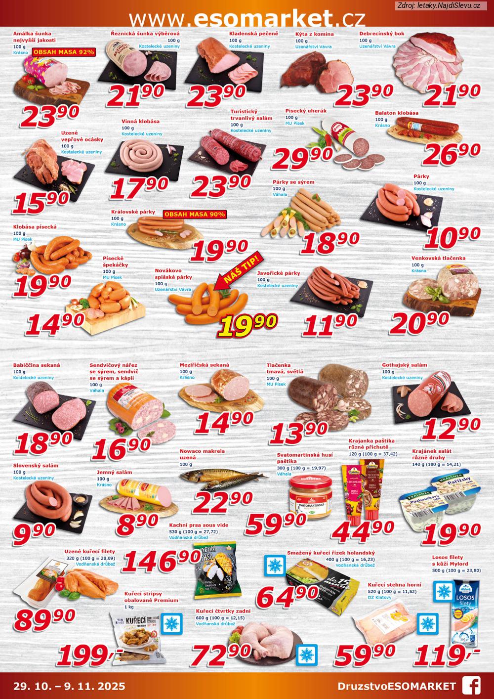 Letk ESO MARKET (29. 10. - 9. 11. 2025) - strana 2 z 5