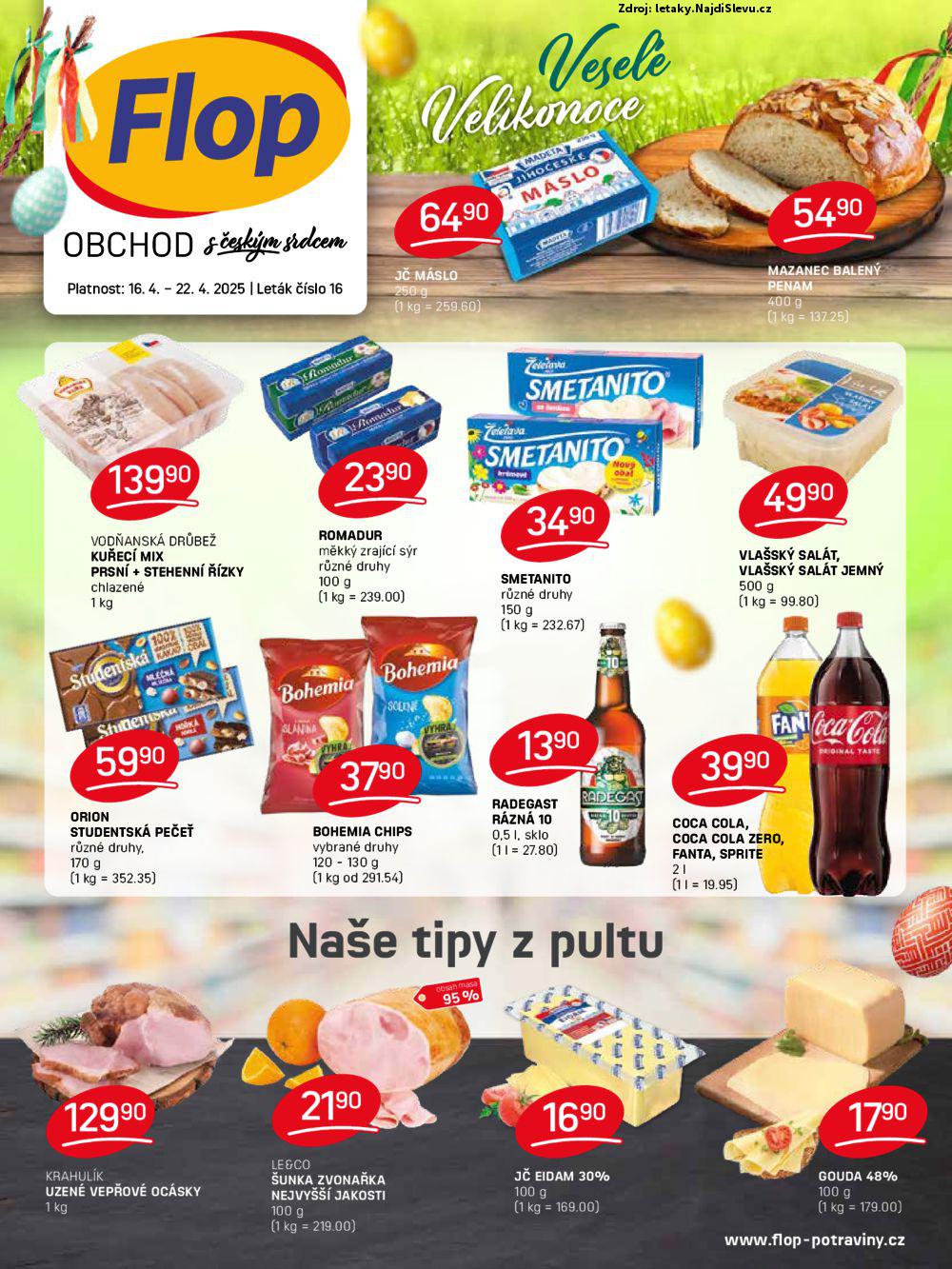 Strana 1 - leták Flop (16. 4. - 22. 4. 2025)