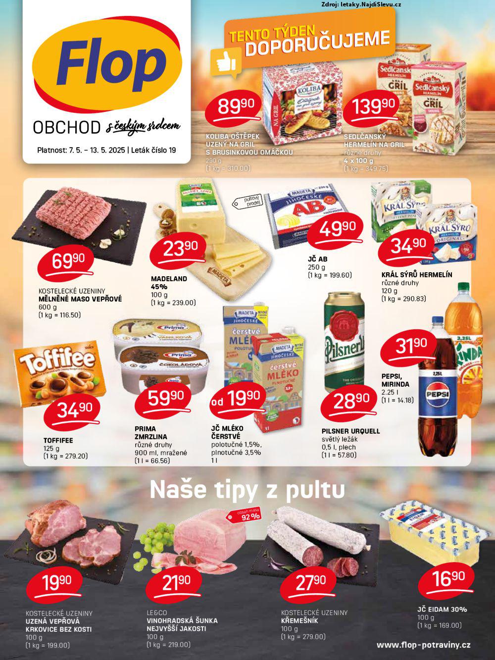 Strana 1 - leták Flop (7. 5. - 13. 5. 2025)