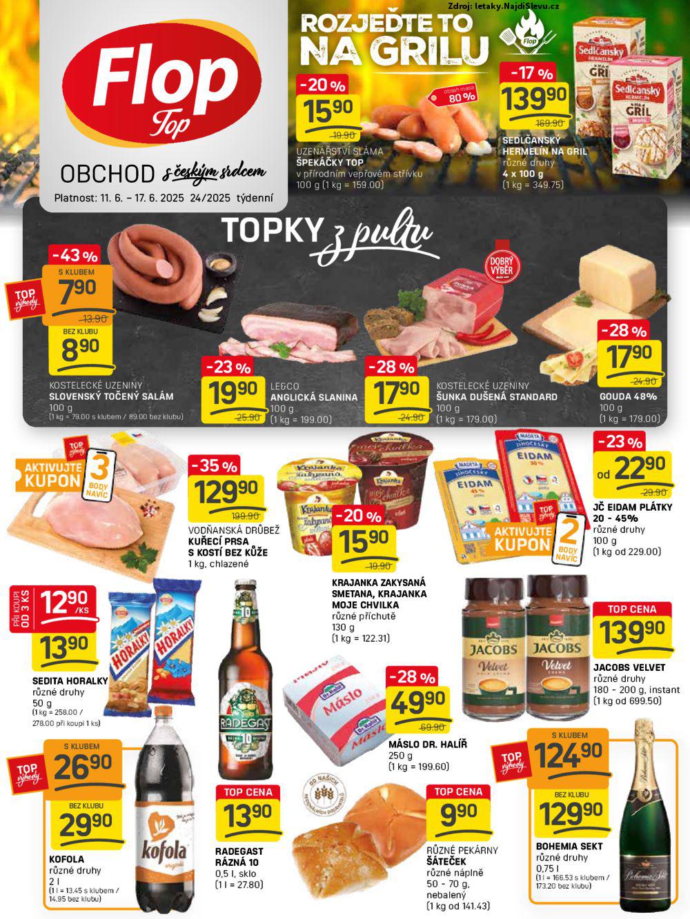 Strana 1 - leták Flop (11. 6. - 17. 6. 2025)