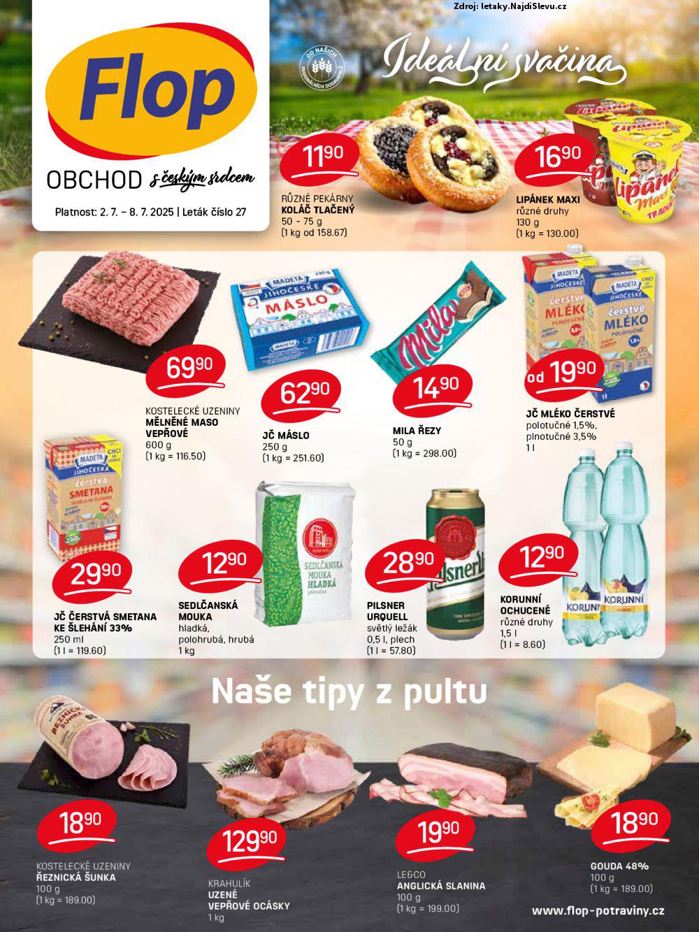 Strana 1 - leták Flop (2. 7. - 8. 7. 2025)